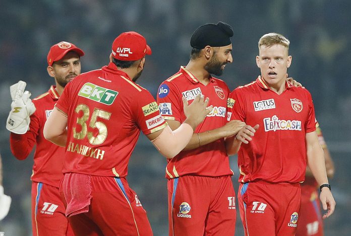 Punjab's record of more than 200 runs in four consecutive matches in IPL