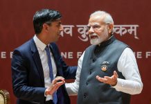 ભારત અને બ્રિટનના વડાપ્રધાનોએ ટેલિફોનિક ચર્ચા કરી