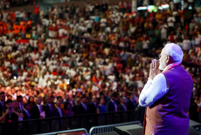 PM Modi addresses Indian diaspora at Nassau Coliseum in New York