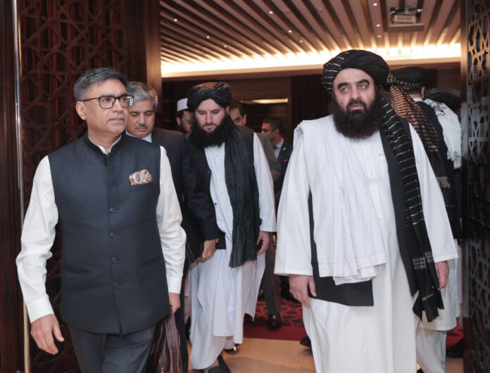 Vikram Misri meets Afghanistan Acting Foreign Minister Mawlawi Amir Khan Muttaqi