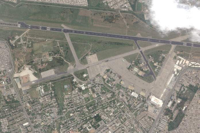 Satellite image shows Nur Khan air base in Islamabad