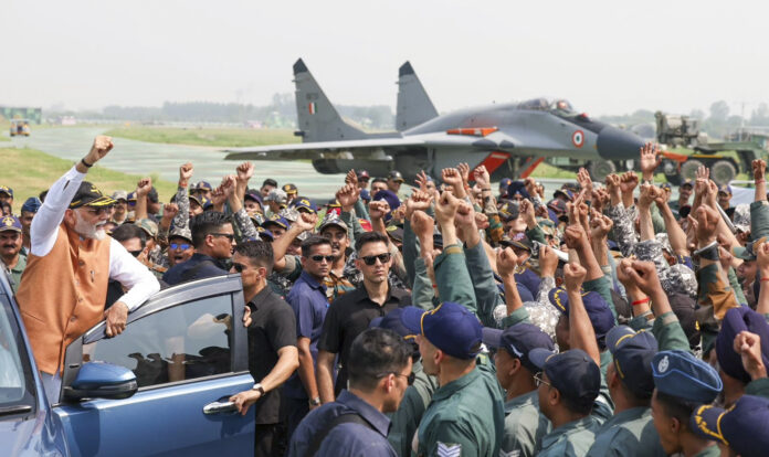 PM Modi visits Adampur air base in Punjab