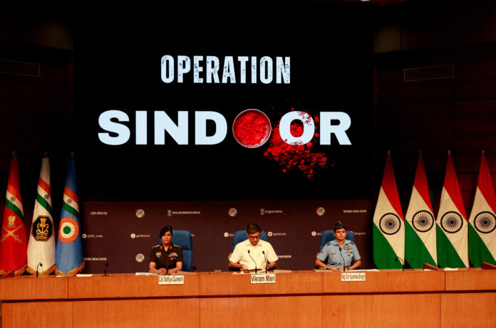 India's Foreign Secretary Vikram Misri holds a press briefing following India's military strikes on Pakistan