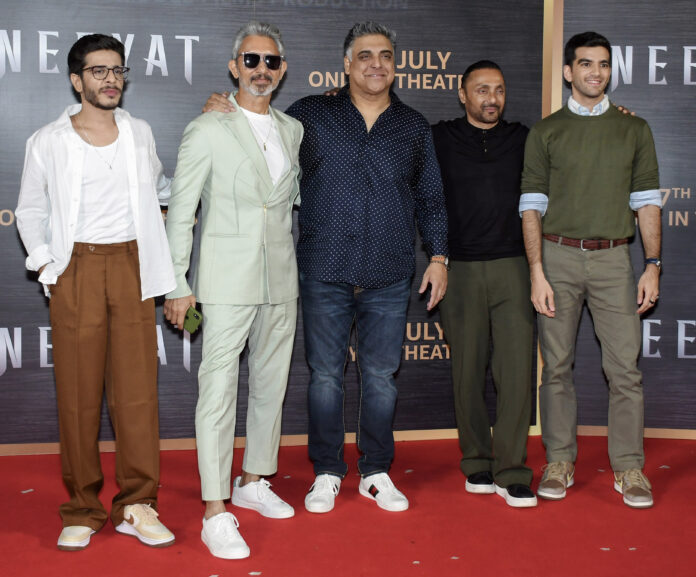Ram Kapoor, Rahul Bose and cast at the promotion of their upcoming film 'Neeyat',