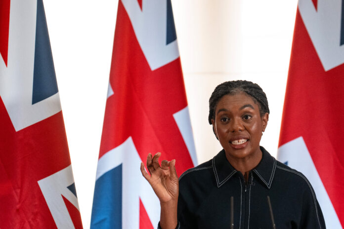Conservative Leader Kemi Badenoch Gives A Speech In London