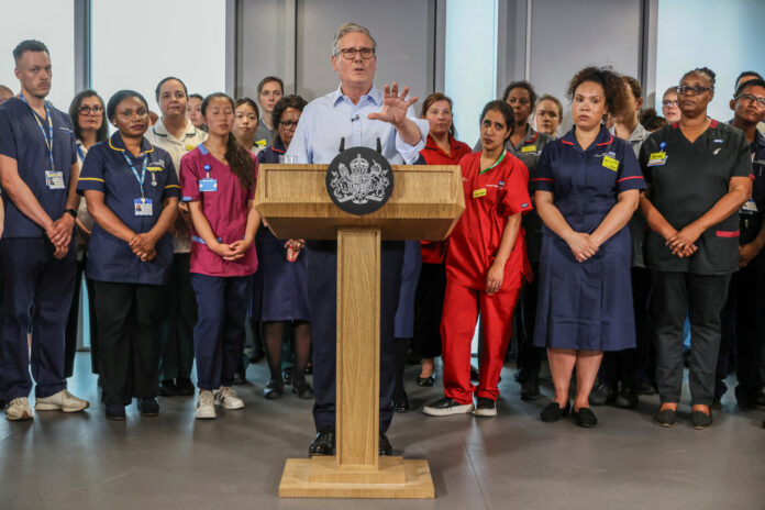 Starmer launches government’s 10 Year Health Plan, in London
