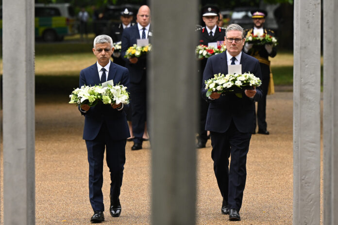 Wreaths Are Laid At The Hyde Park 7/7 Memorial On The 20th Anniversary Of The Terror Attacks On London
