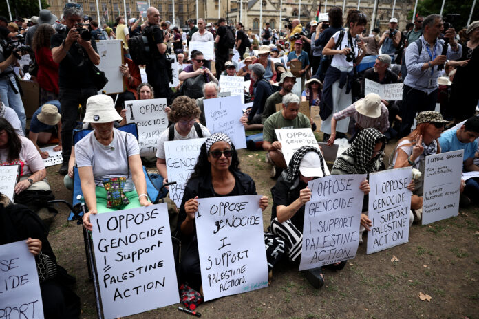 BRITAIN-POLITICS-PROTEST-ISRAEL-PALESTINIAN-CONFLICT