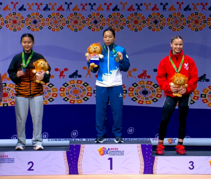 S Mirabai Chanu wins the gold medal at the Commonwealth Championships 2025
