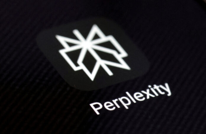 FILE PHOTO: Illustration shows Perplexity AI app icon