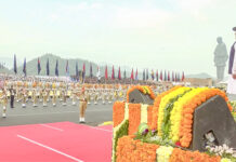 સરદાર પટેલની 150મી જન્મજયંતિનીએ સ્ટેચ્યુ ઓફ યુનિટી ખાતે ભવ્ય રાષ્ટ્રીય એકતા દિવસ પરેડ યોજાઈ