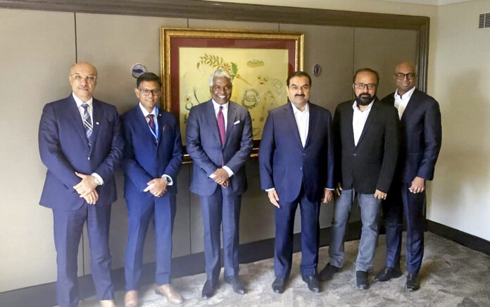 Gautam Adani with Google officials