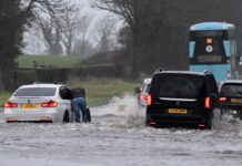 સ્ટ્રોમ ચંદ્રા ત્રાટકવાના કારણે દેશના મોટા ભાગના વિસ્તારોમાં ભારે વરસાદ, પવન અને બરફ પડ્યો