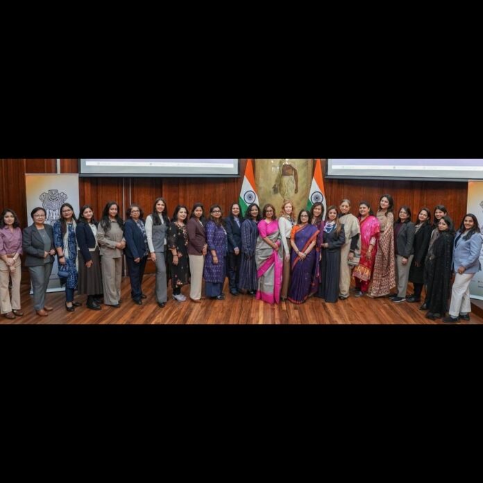 India in UK (High Commission of India, London), with women entrepreneurs & exporters of apparel and textiles 2