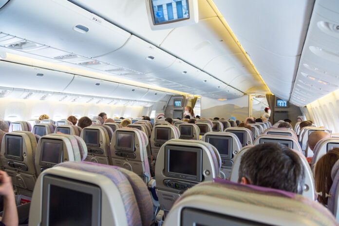 Emirates boeing 777-300 economy class interior